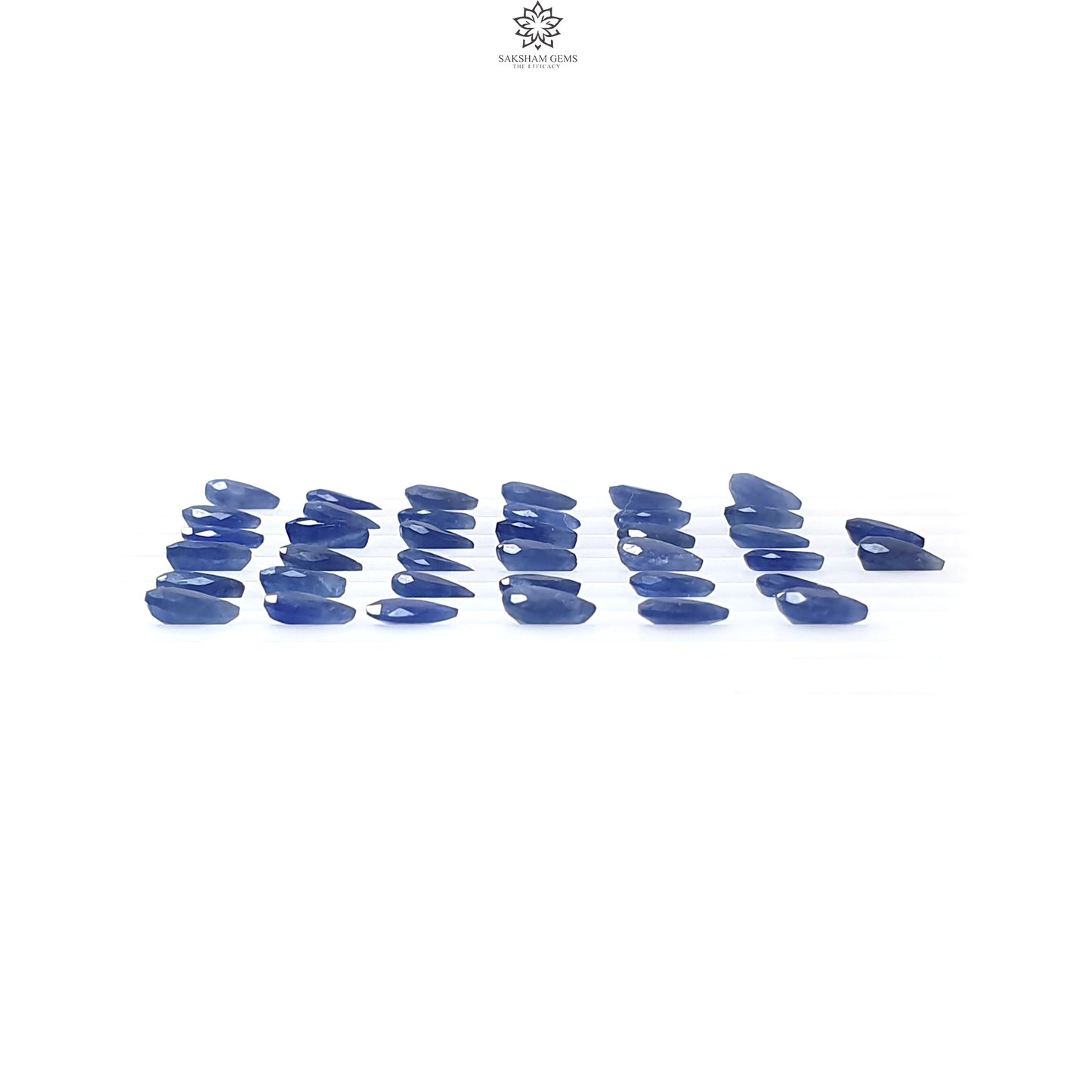 Blue Sapphire Gemstone Faceted Cut: Natural Untreated Unheated Sapphire Oval, Pear Shape Lots for Jewelry September Birthstone