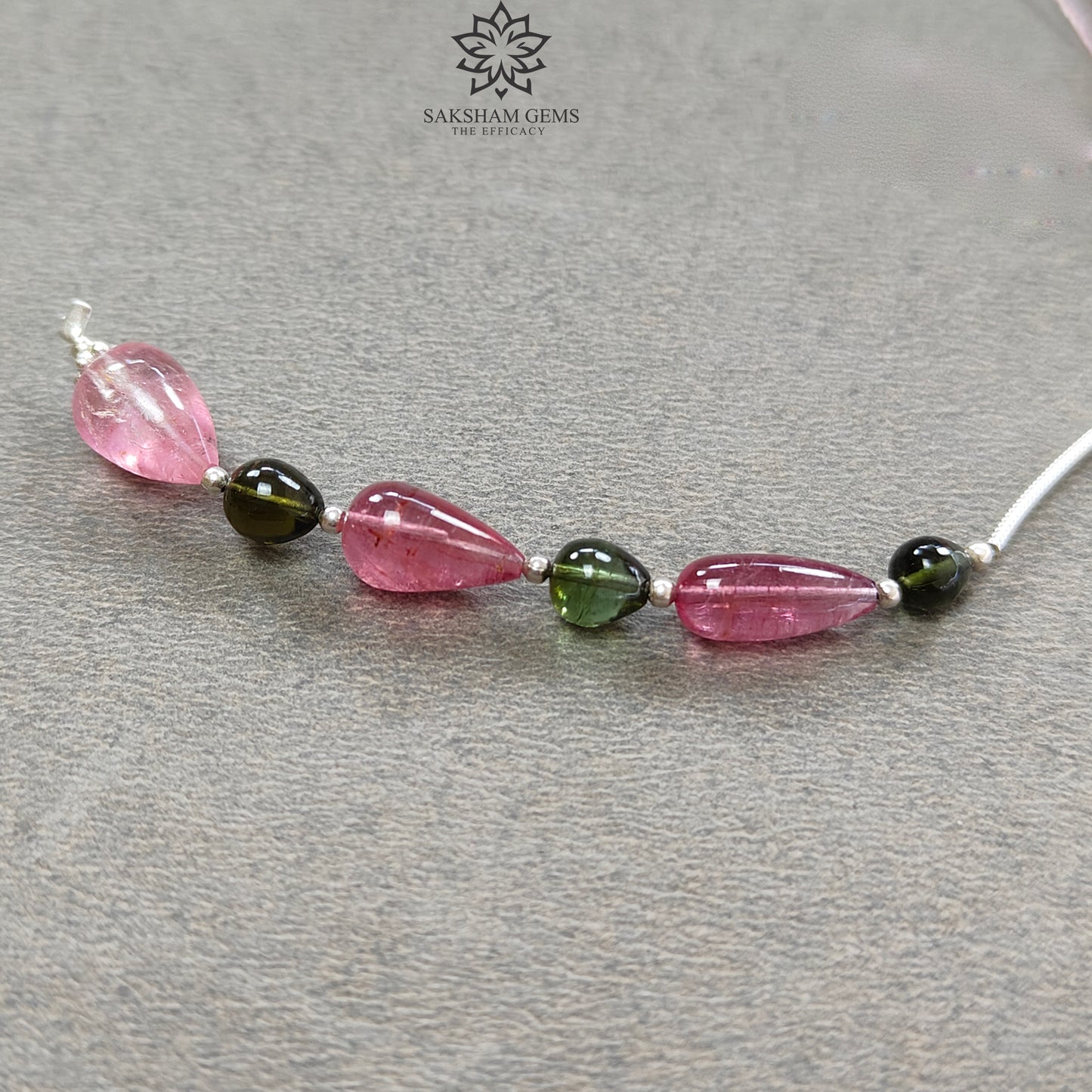 Watermelon Tourmaline Gemstone Loose Beads : 12.20cts Natural Multi Color Tourmaline Plain Teardrops Nuggets 5mm - 10.5mm