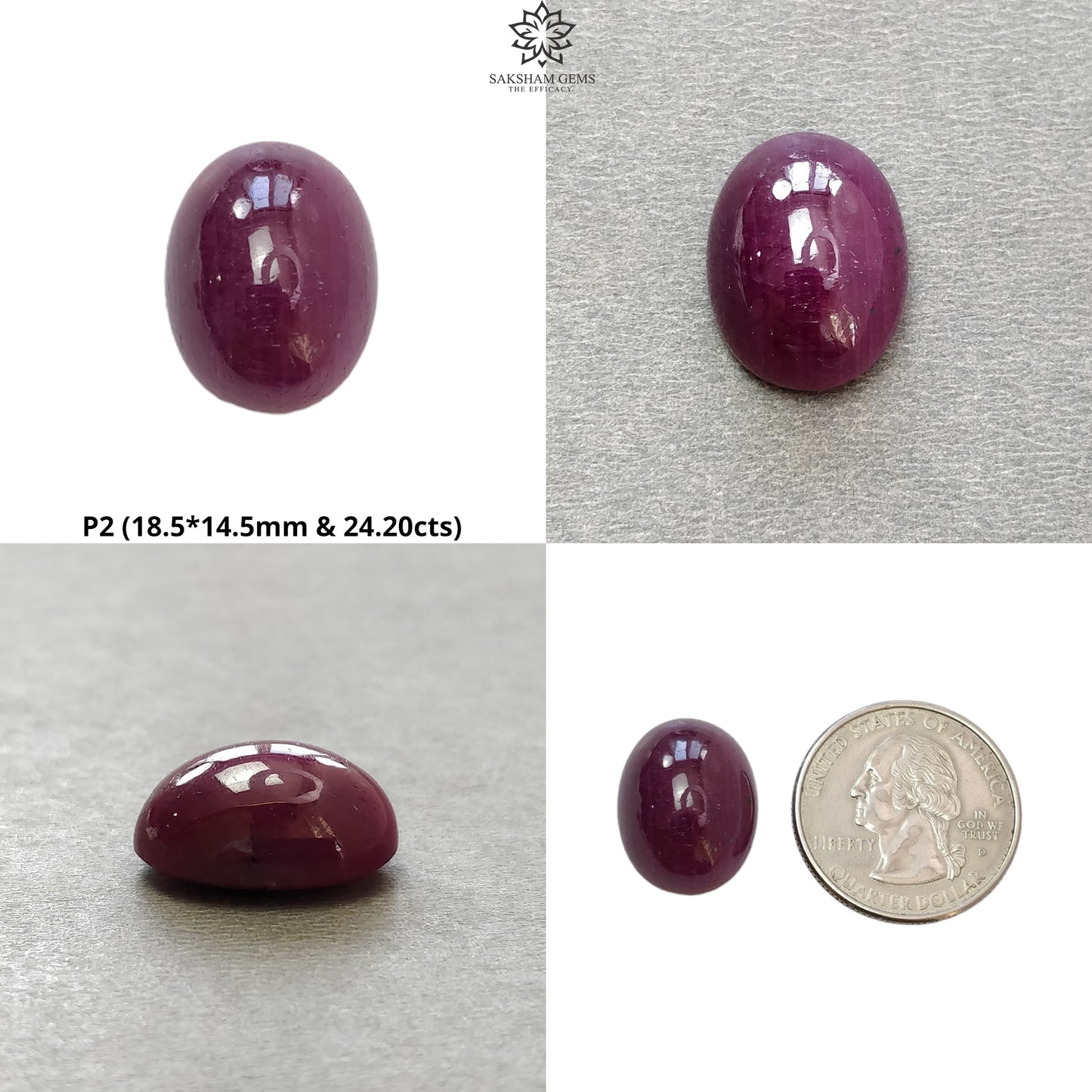 Ruby Gemstone Cabochon : Natural Untreated Unheated Red Ruby Oval & Cushion Shape