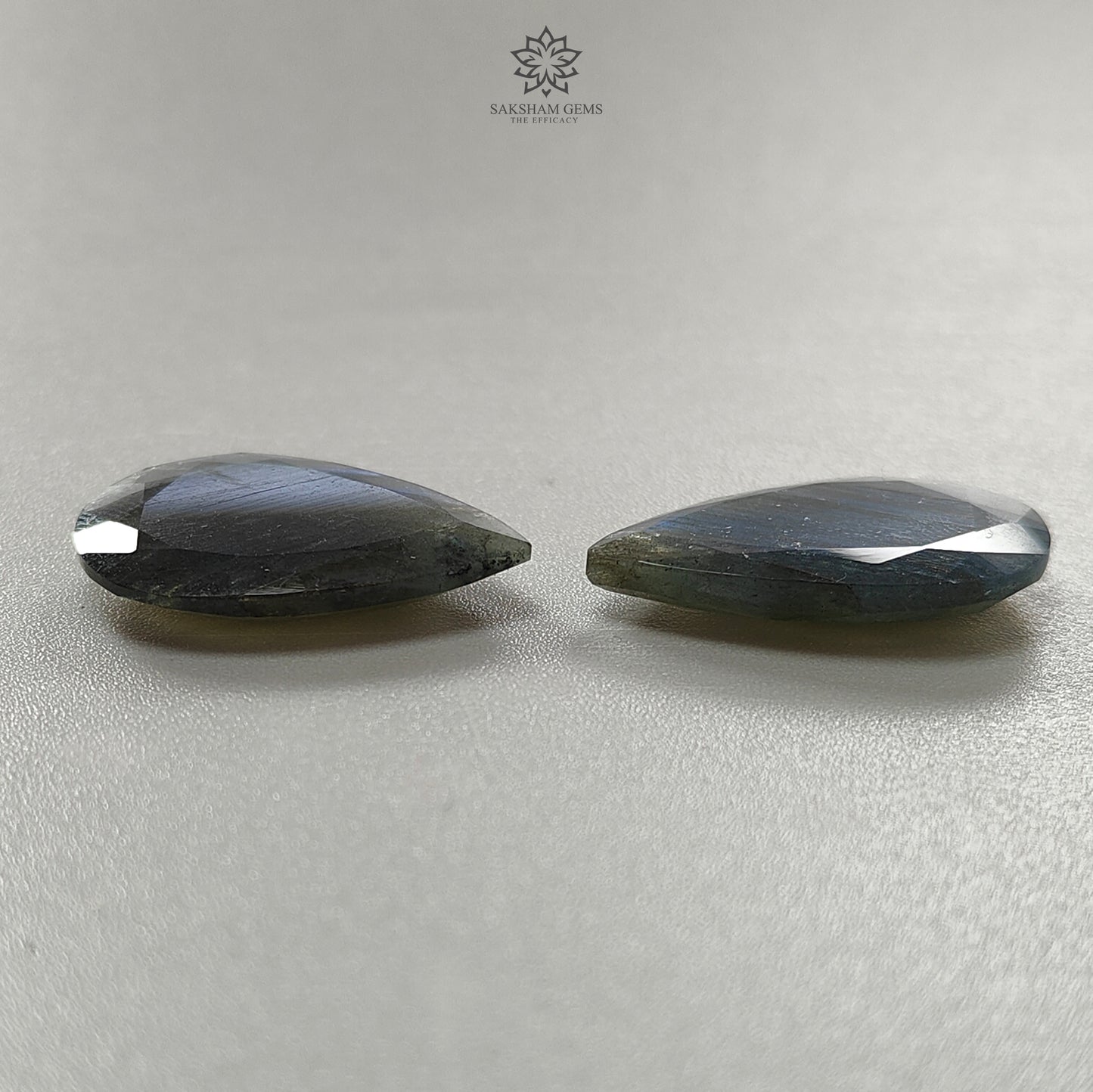 Labradorite Gemstone Fancy Faceted Cut : Natural Untreated Blue Labradorite Uneven & Pear Shapes Pairs For Jewelry