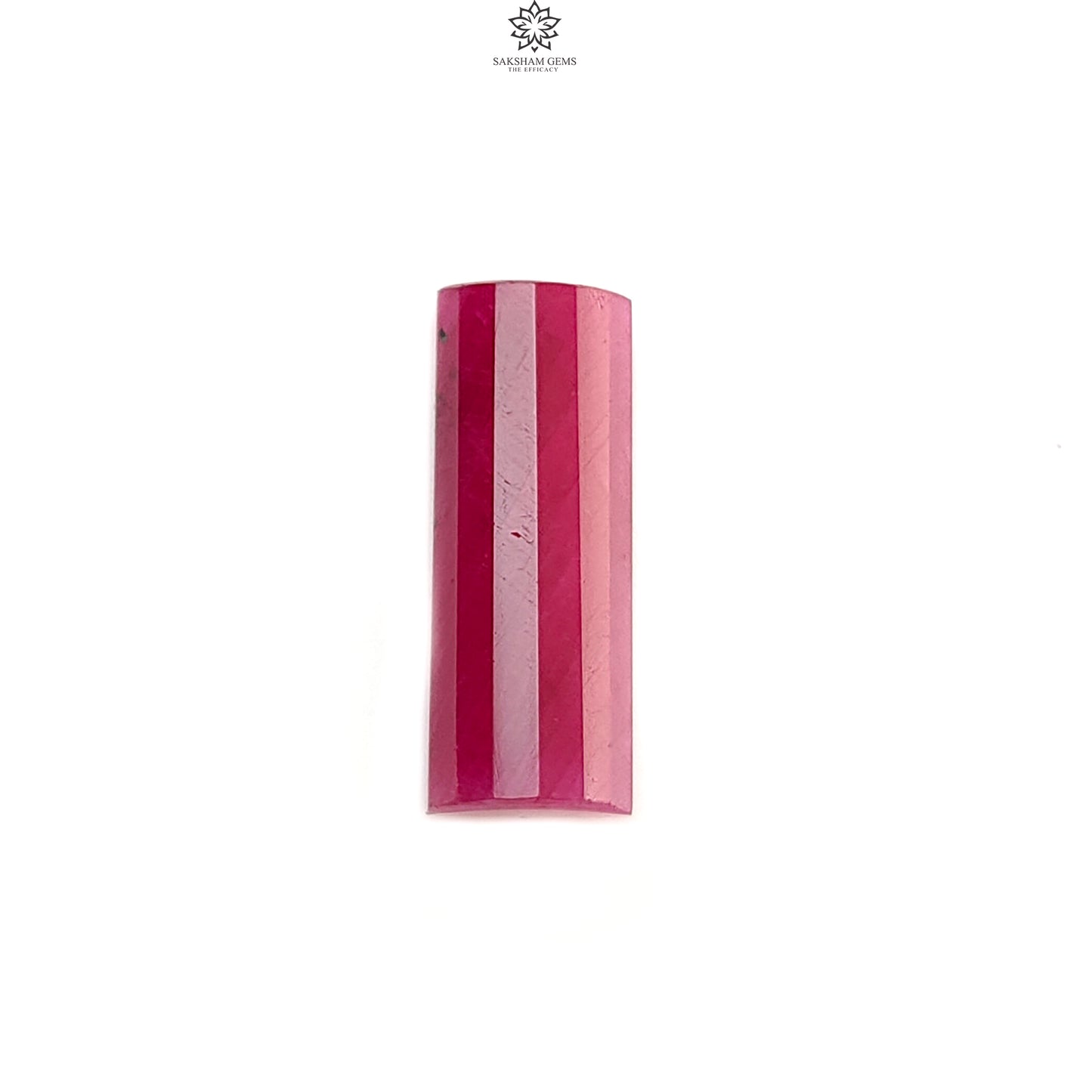 Ruby Gemstone Step Cut: 17.50cts Natural Untreated Unheated Red Ruby Baguette Shape 23.5*9mm 1pc for Jewelry July Birthstone