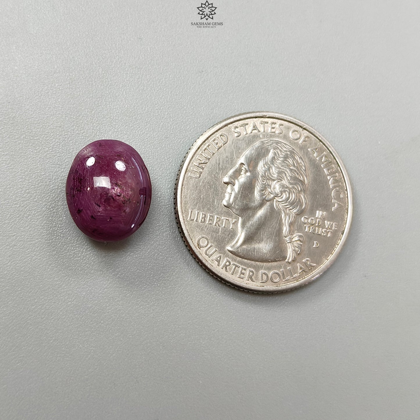 Star Ruby Gemstone Cabochon: Natural Untreated Unheated Red 6Ray Star Ruby Oval Shape 13*11mm 1pc for Jewelry July Birthstone