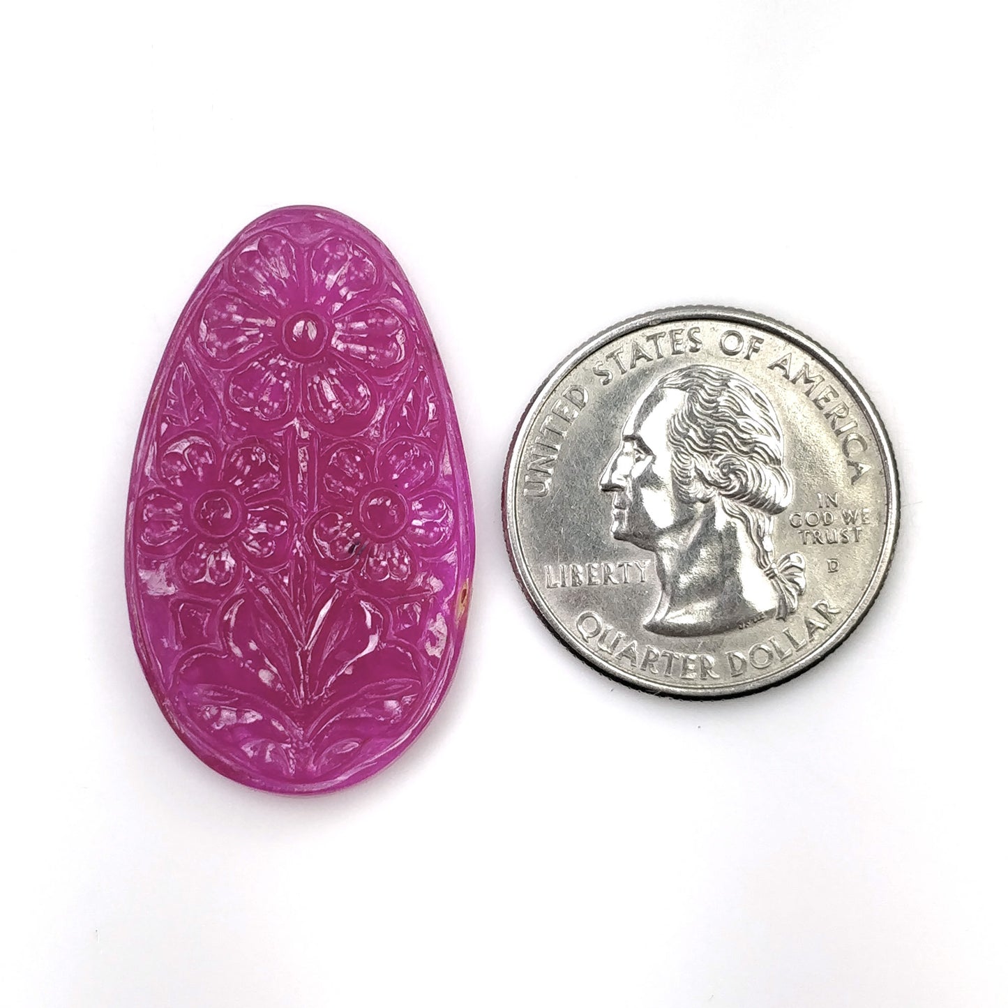 Hand Carved Ruby