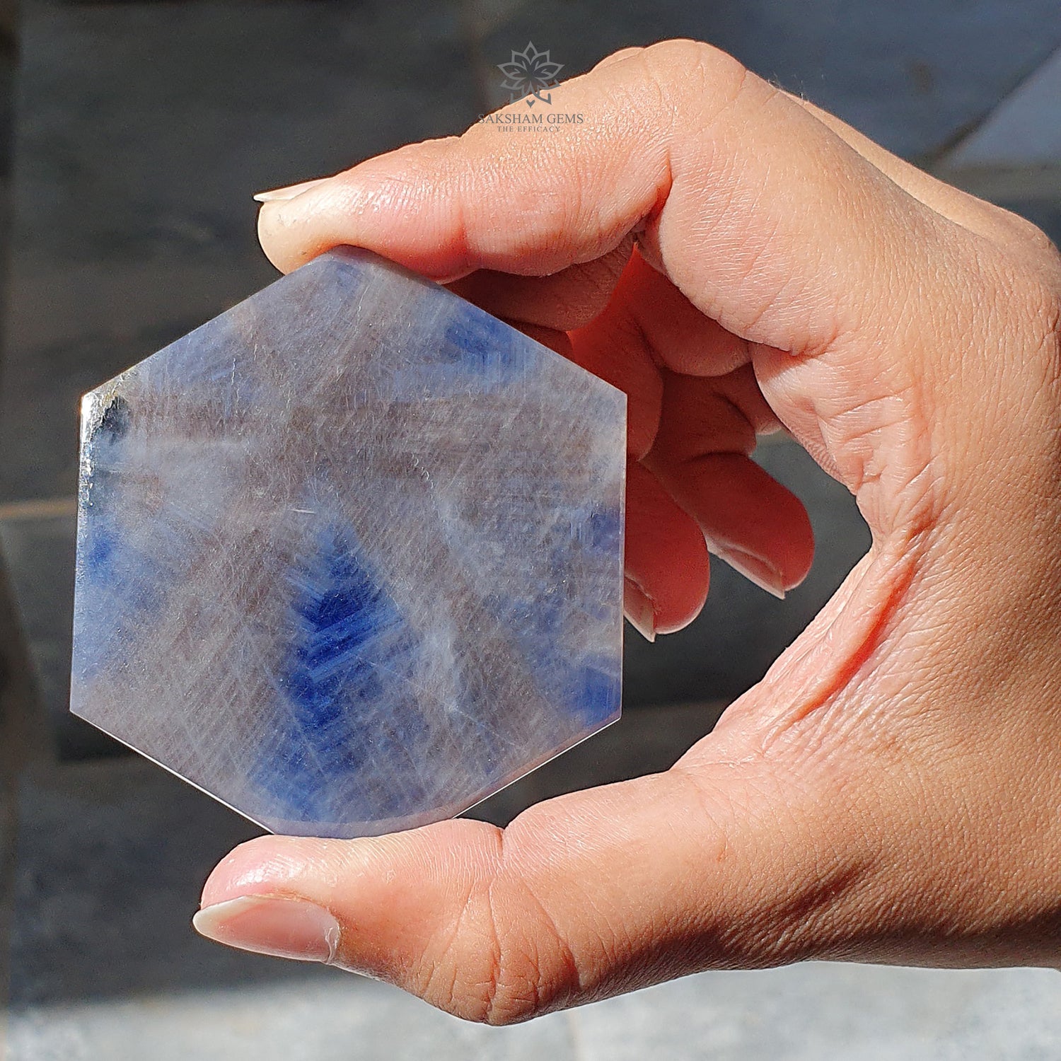 Blue Sapphire Trapiche