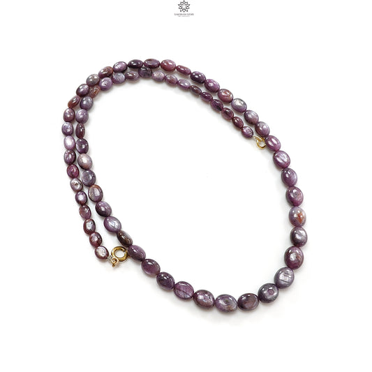 Pink Sapphire Beads Necklace