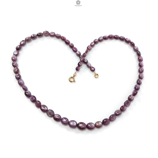 Pink Sapphire Beads Necklace