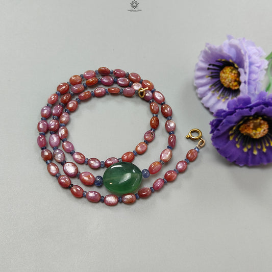 Sapphire Beads Necklace