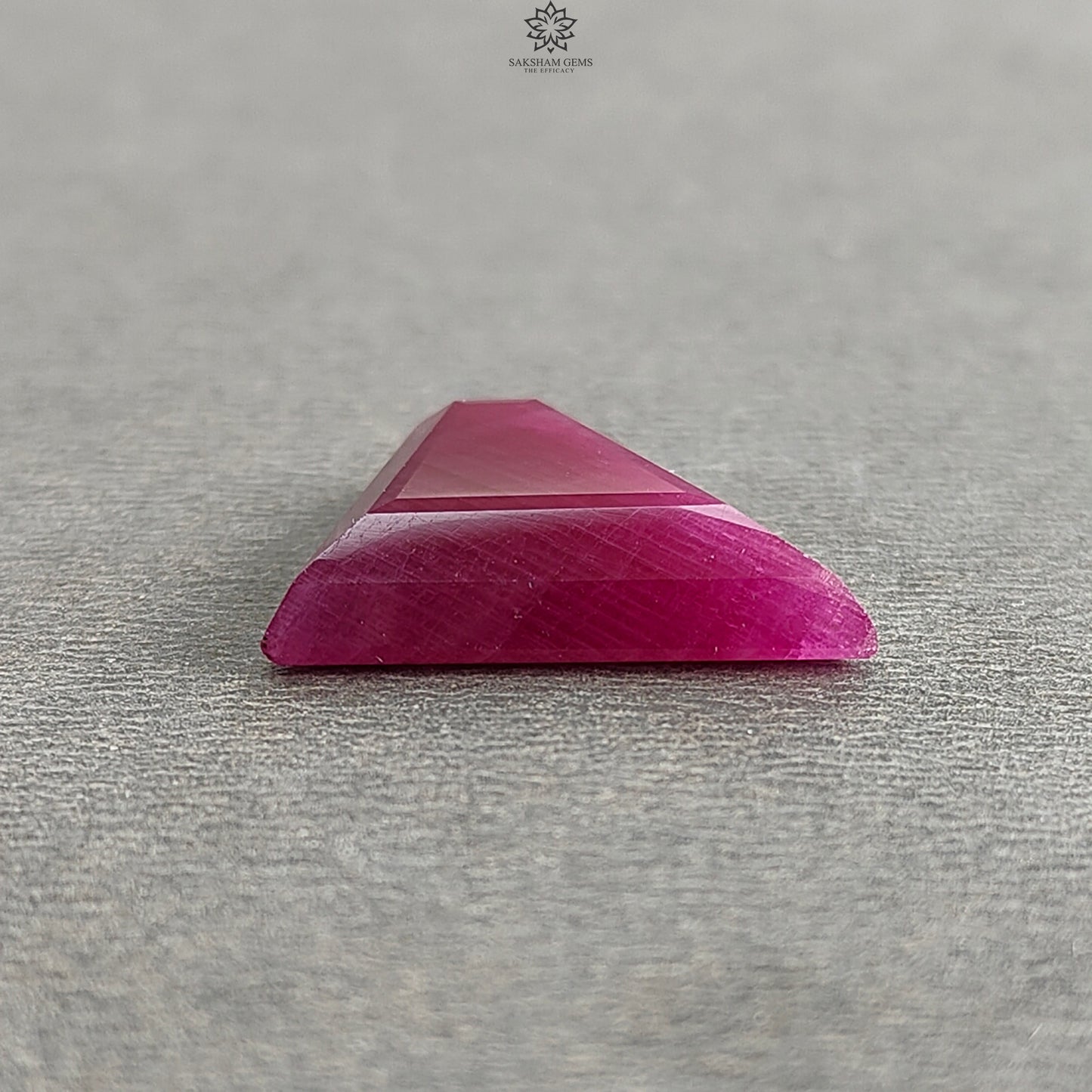 Ruby Gemstone Step Cut : 16.20cts Natural Untreated Unheated Red Ruby Trapezium Shape 17*20mm 1pc