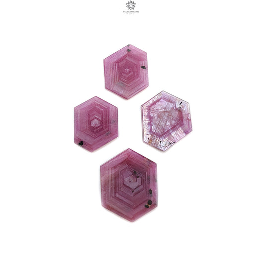 Rosemary Pink Sapphire Flat Slices