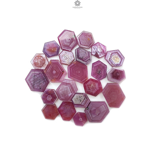 Rosemary Pink Sapphire Flat Slices