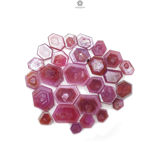Rosemary Pink Sapphire Flat Slices