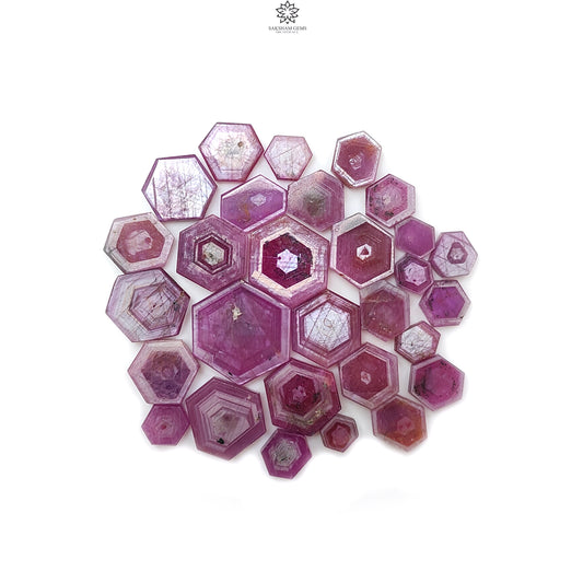 Rosemary Pink Sapphire Flat Slices