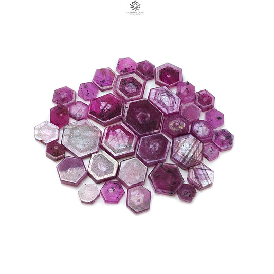 Rosemary Pink Sapphire Flat Slices